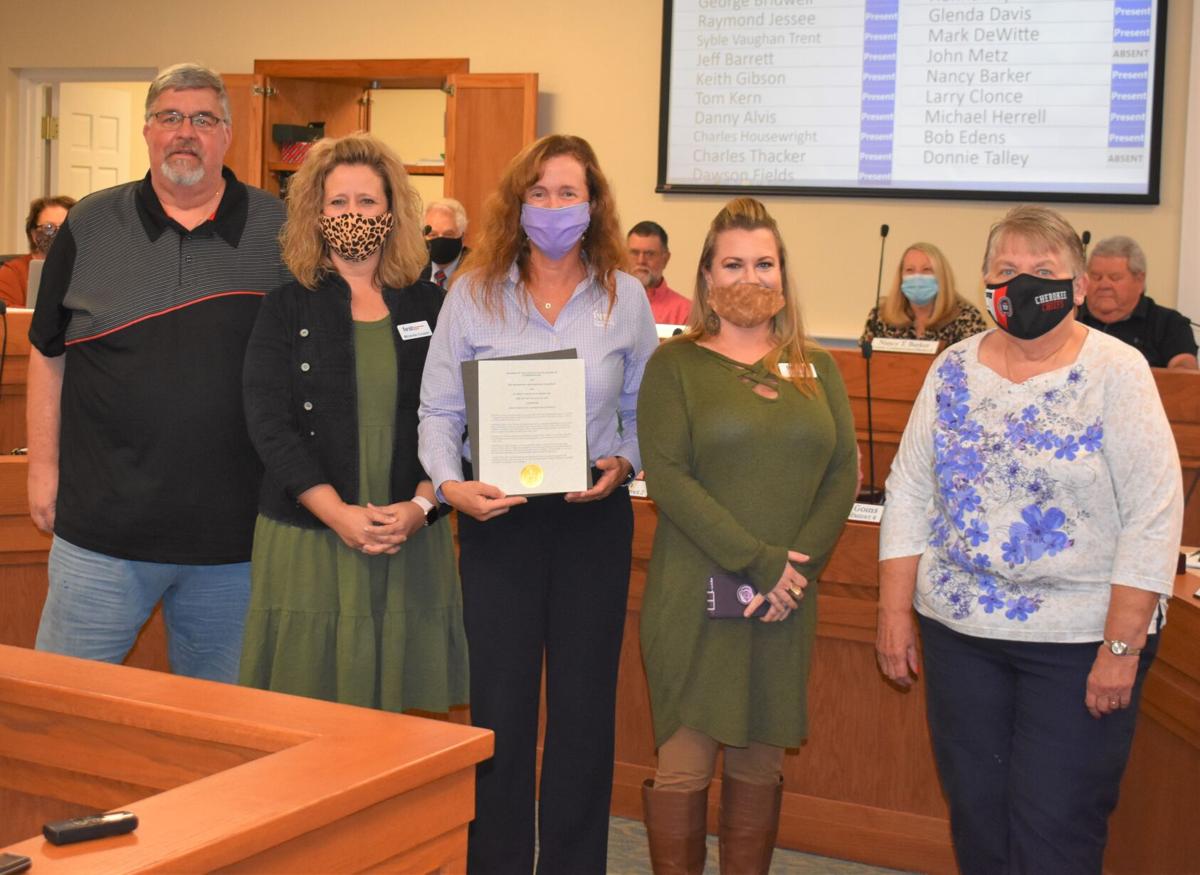 Hawkins Commission honors First Community Bank for $1 ...