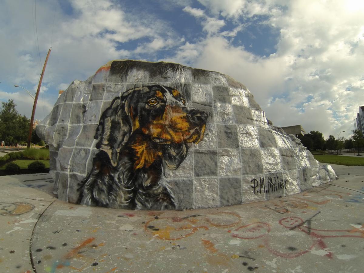Spray Painting 101 D B Graduate Payton Miller Puts Images On The