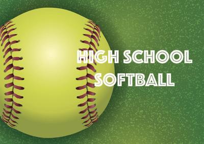 High school softball logo