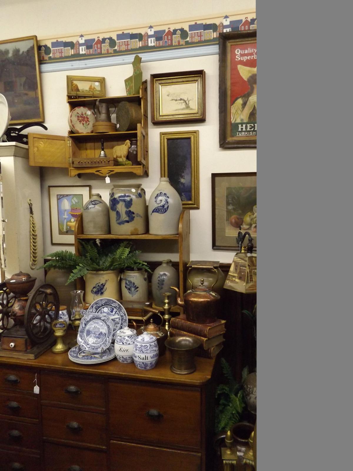 Selling and displaying the past antique stores in downtown Kingsport