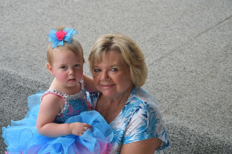 Baby Show contestant with 'Nanna'
