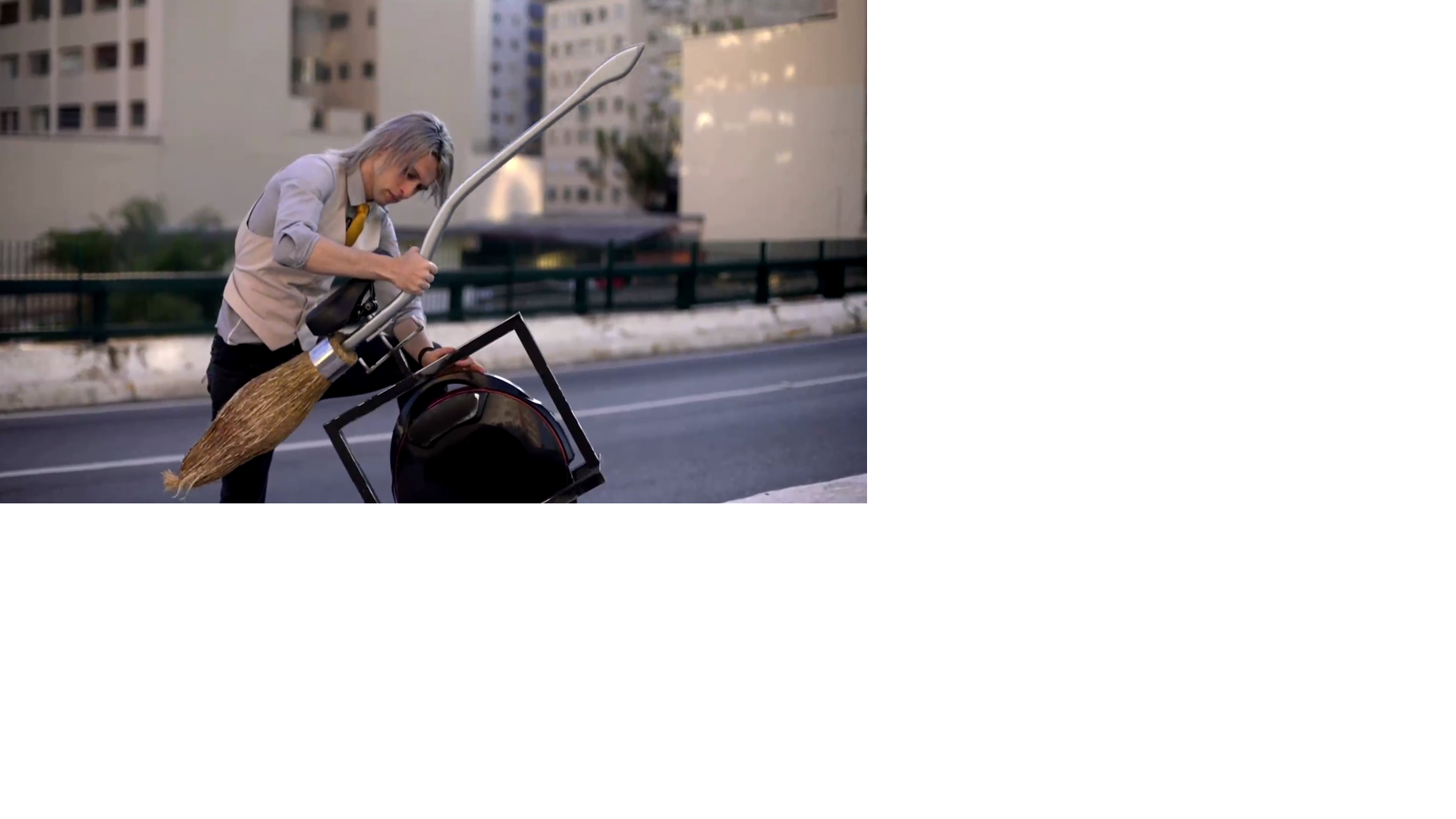 The broomstick scooter inspired by Harry Potter Video