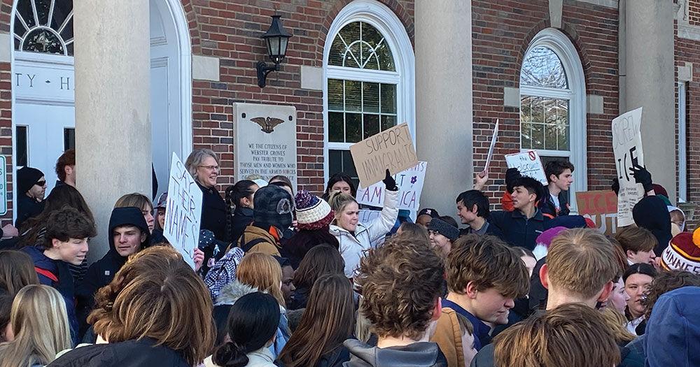 Students Walk Out Of Classes In Anti-ICE Protests