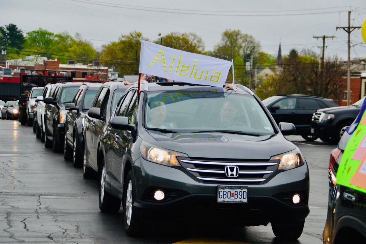 St Peter Catholic Church Social Distance Easter Parade Webster Kirkwood Times Timesnewspapers Com