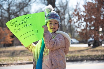 Girl Scout Cookie Drive Thru 2