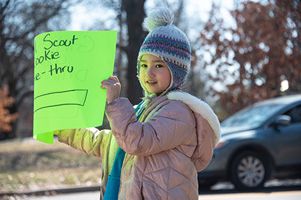 Girl Scout Cookie Drive Thru 4
