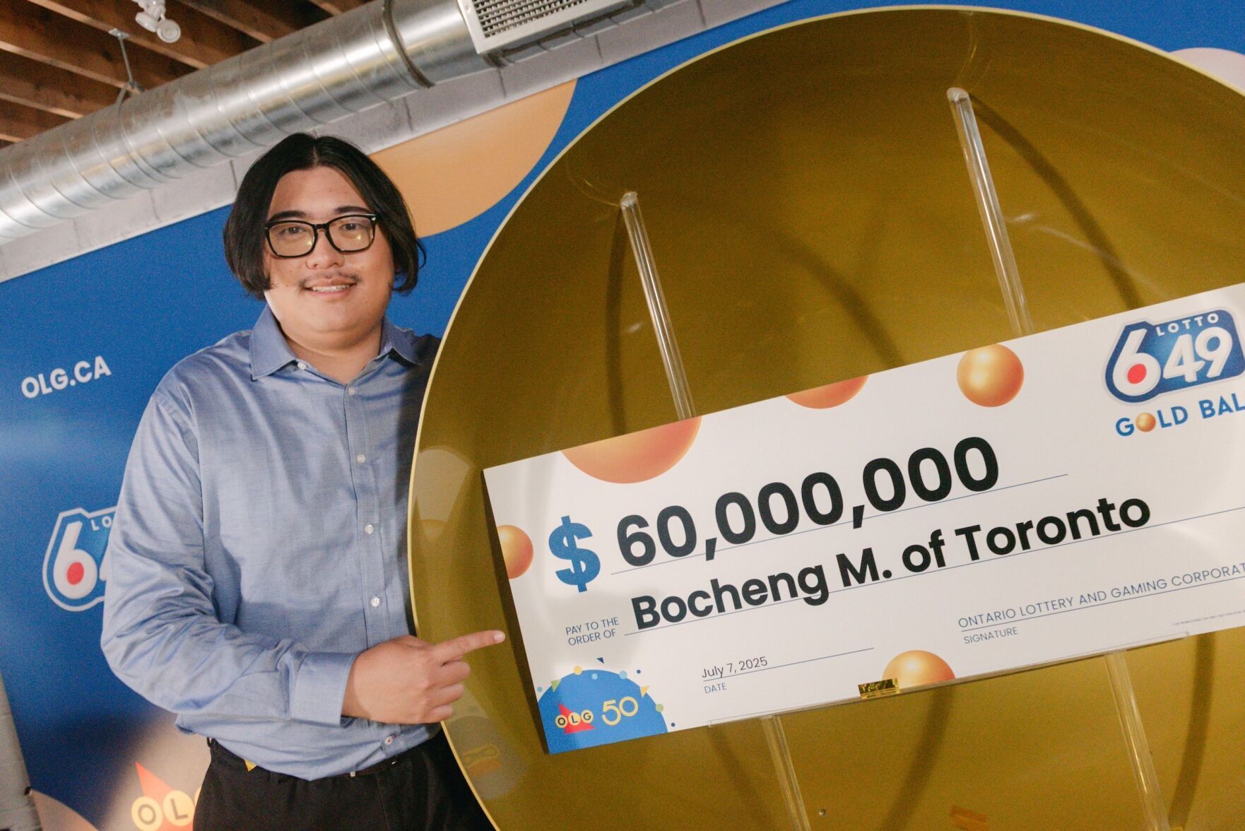 Toronto man, 26, wins $60M Lotto 6-49 Gold Ball jackpot