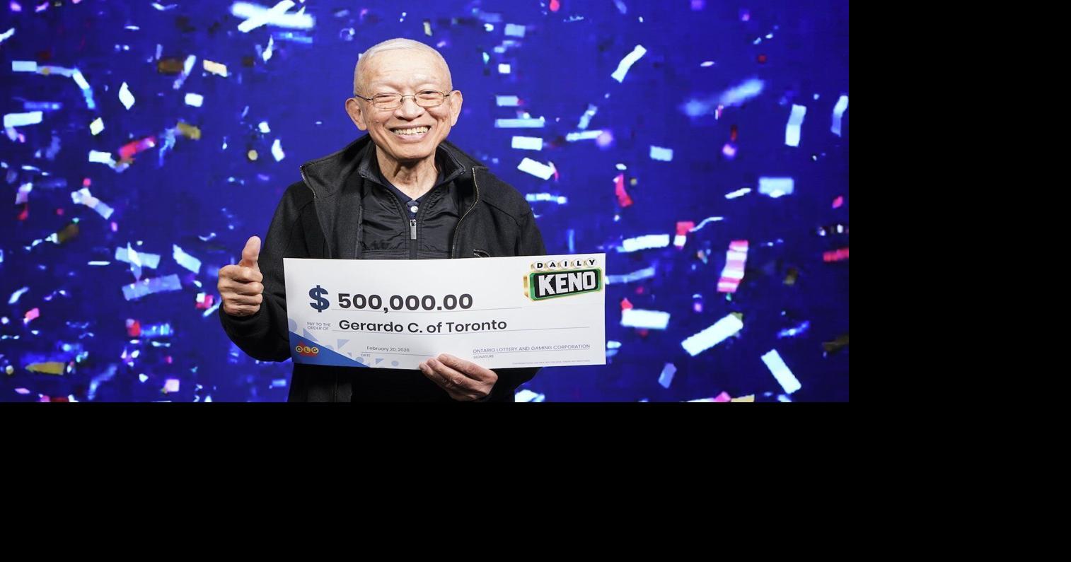76-year-old Ontario retiree wins $500,000 lottery prize