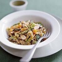Wild rice risotto with almonds and spring vegetables | Food And Drink ...