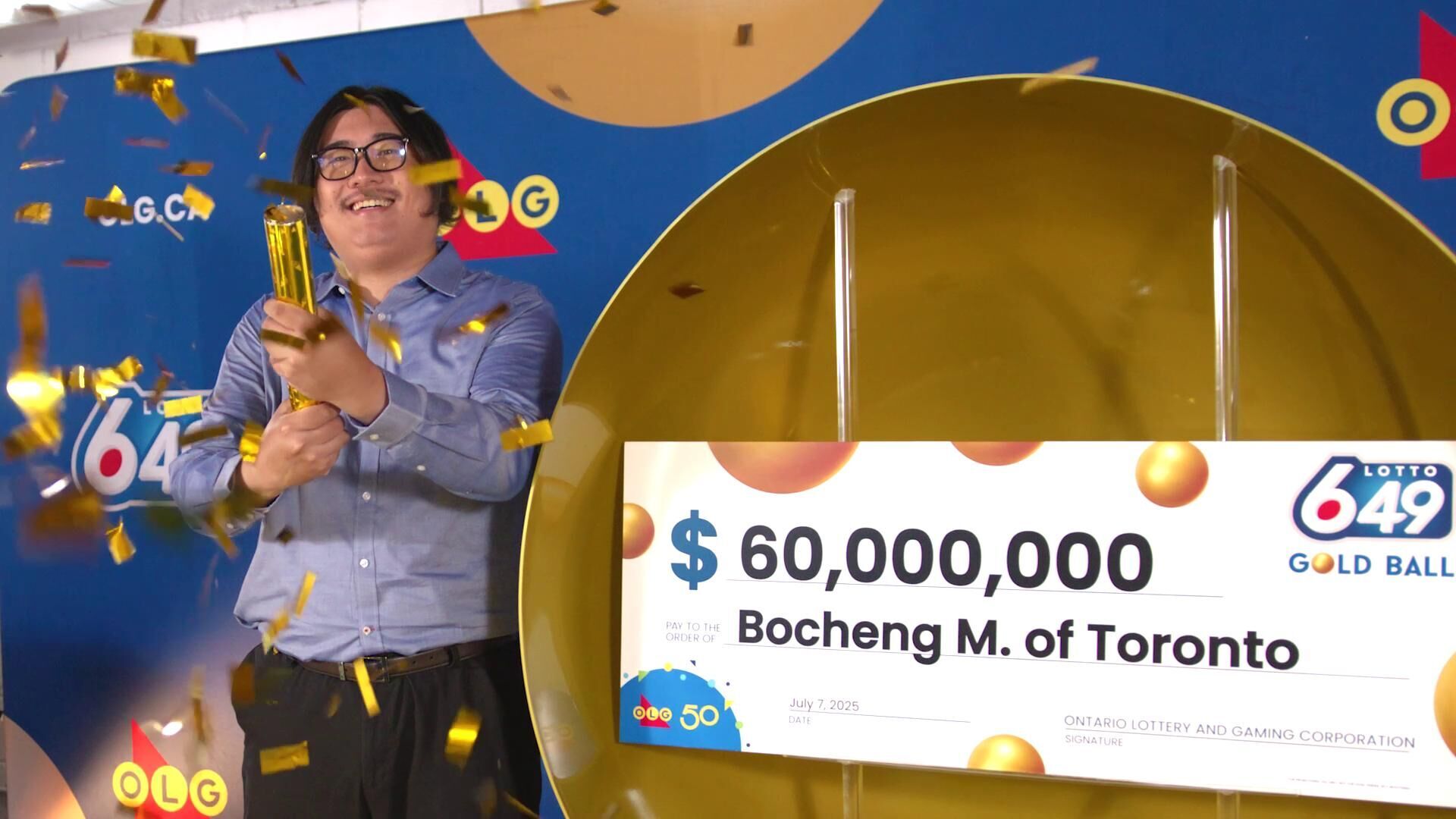 Toronto man, 26, wins $60M Lotto 6-49 Gold Ball jackpot
