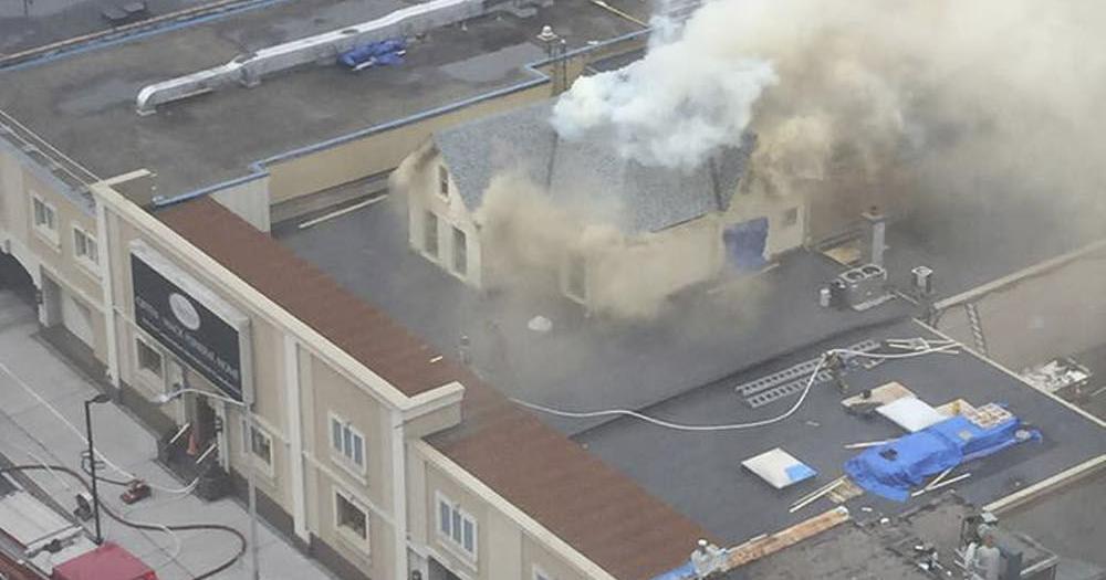 Giffen-Mack Funeral Home on Danforth Avenue evacuated due to fire in
