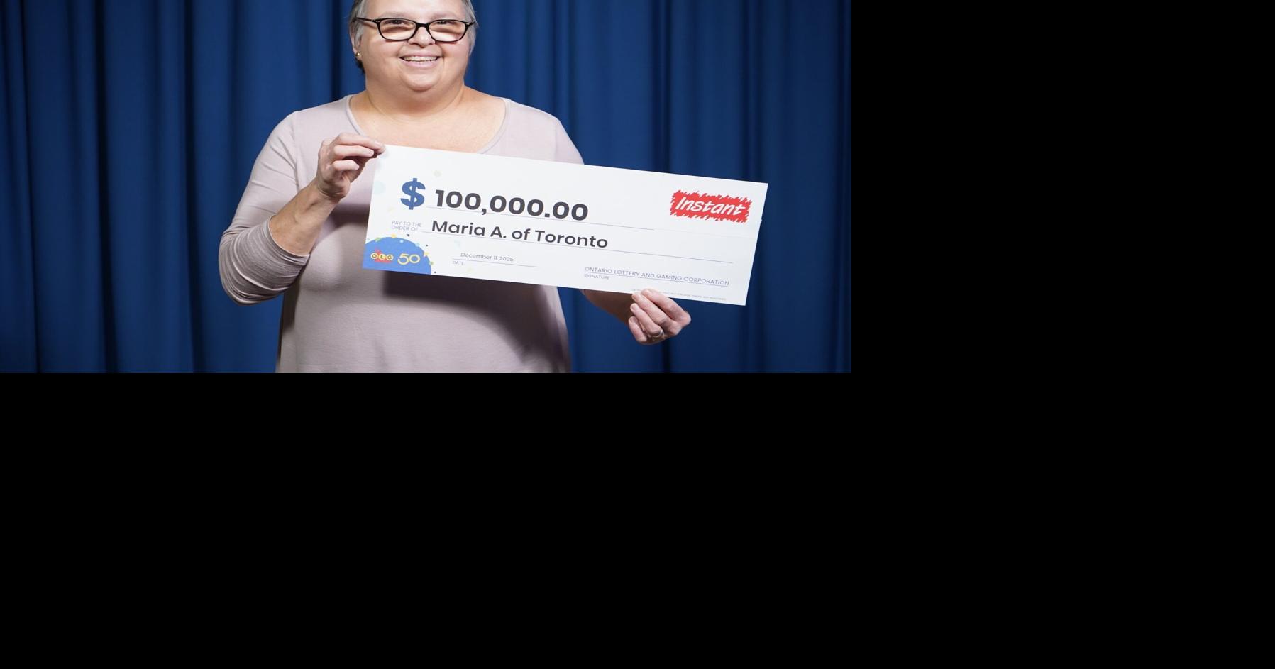 Toronto woman’s lottery winnings will help with brother’s medical expenses