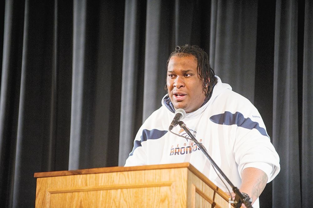 Former Denver Broncos lineman Orlando Franklin is a new man