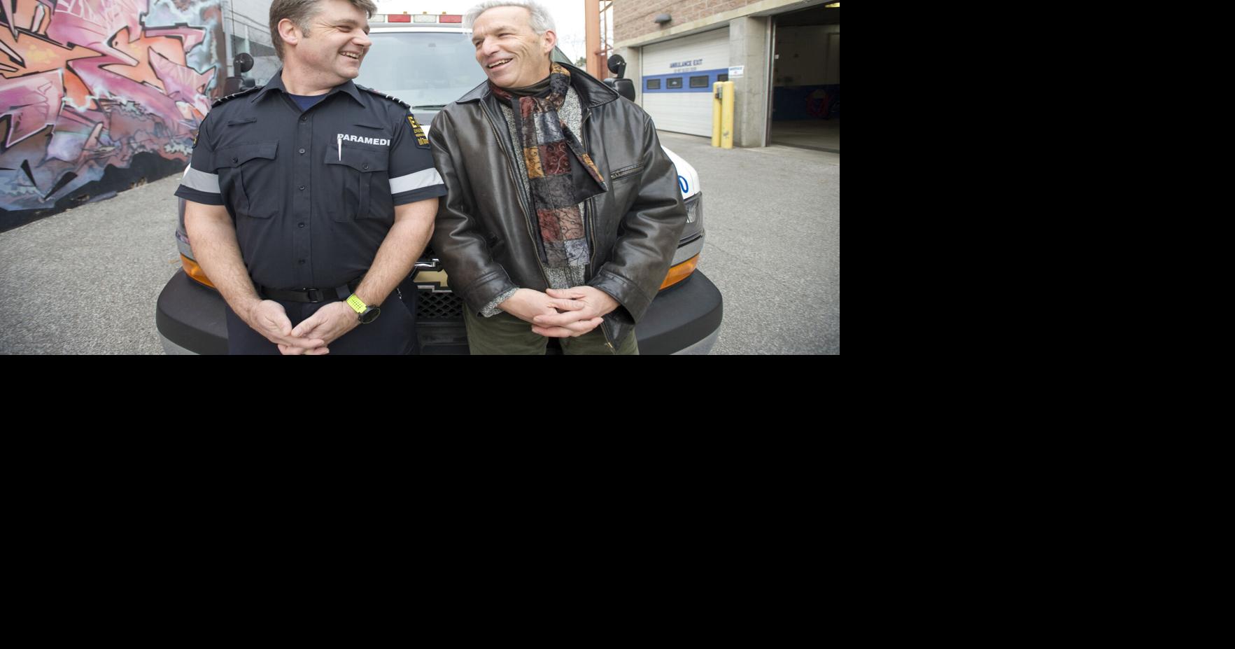 Man meets paramedic who saved his life for first time