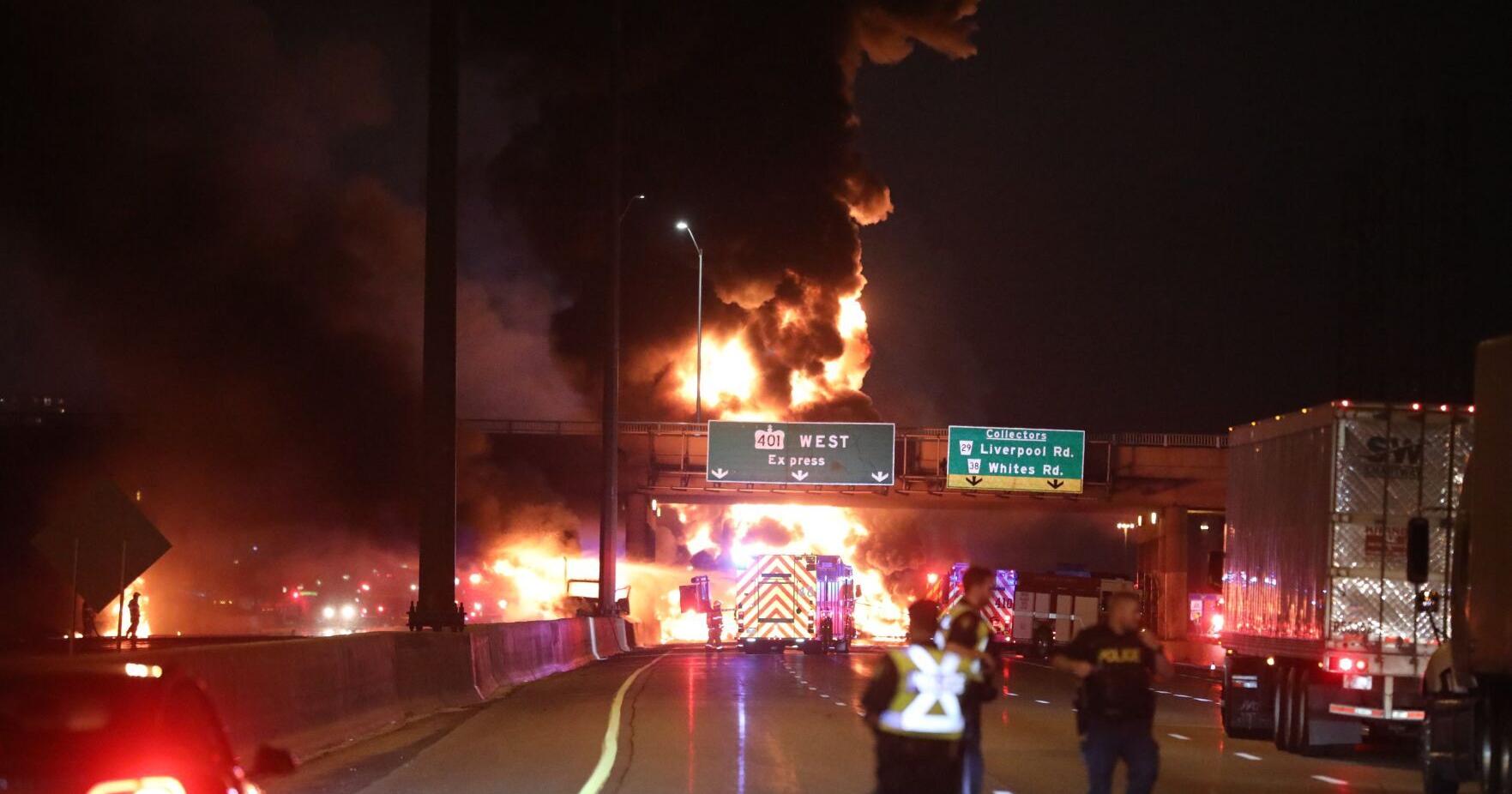 Two dead after trucks, passenger vehicle collide on Highway 401 | News - Vimarsana News