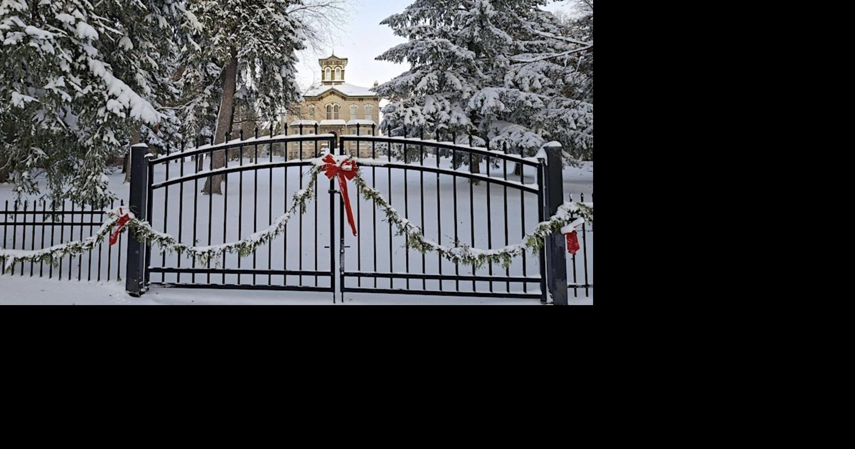 Ontario castle with optical illusions interior is a historic Italianate villa with a heart-shaped driveway