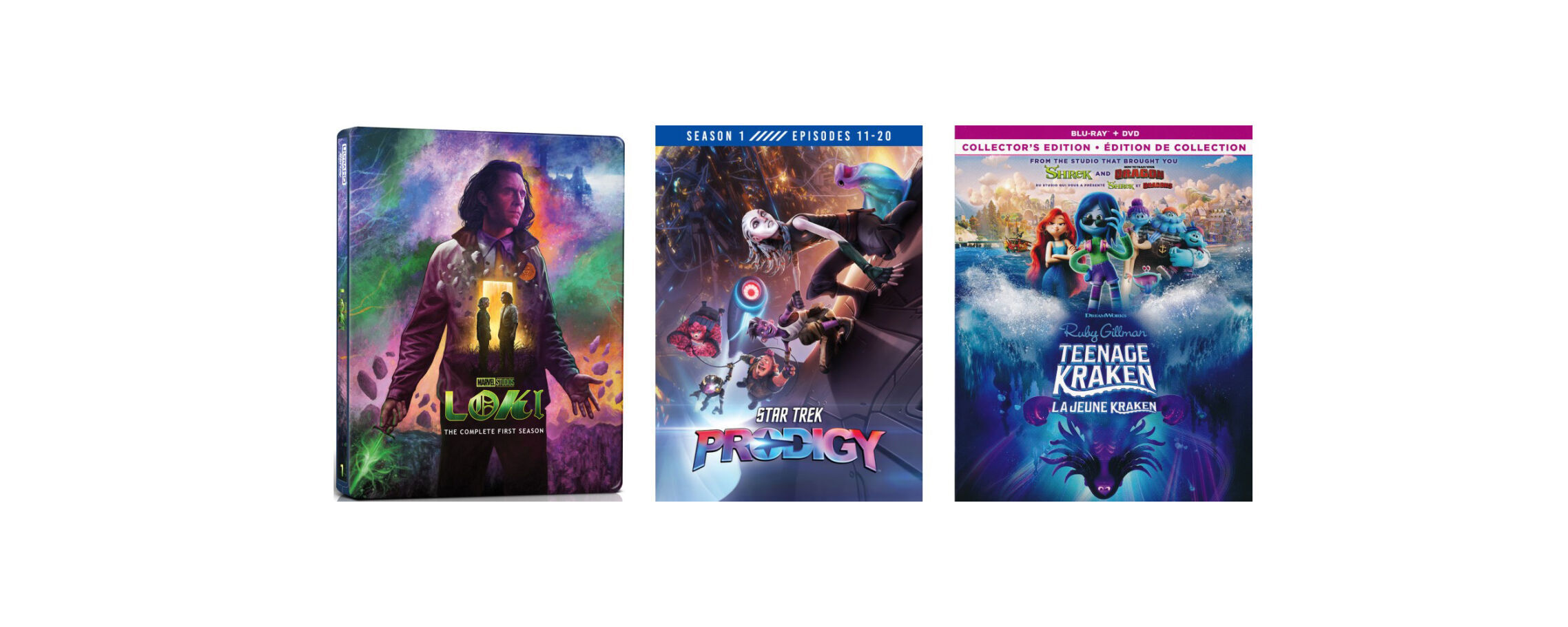 'Loki,' 'Star Trek: Prodigy' and 'Rudy Gillman Teenage Kraken' on disc