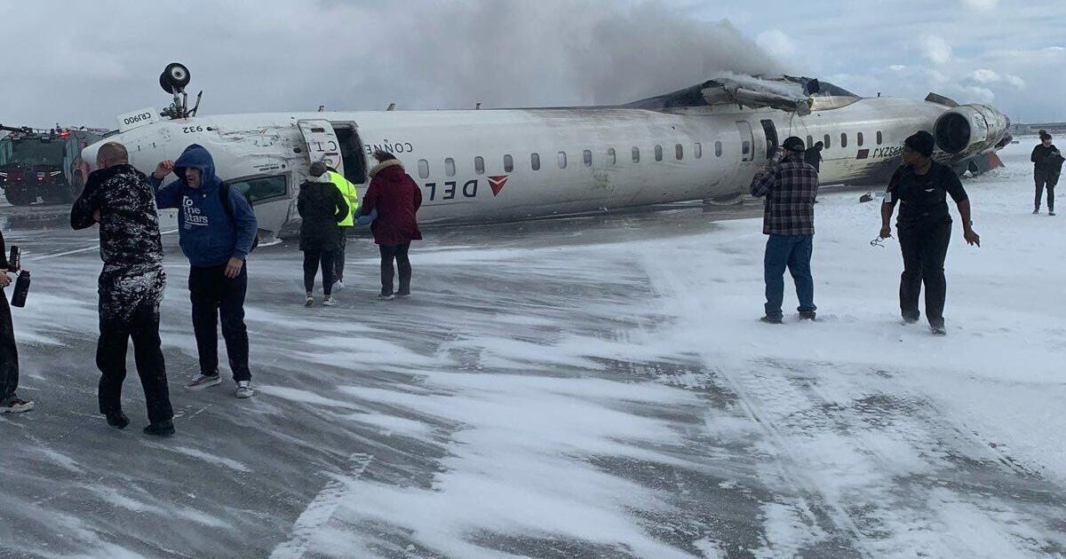 Delta Airlines plane crashes at Toronto Pearson Airport News