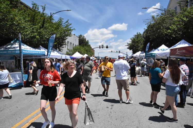 People enjoyed the many vendors, food tents and live music Saturday.