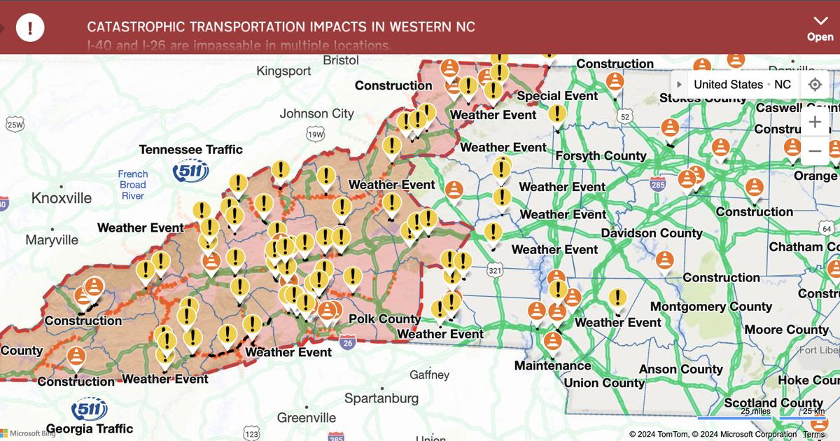 UPDATE Western NC Roads Still Considered Impassable Meteorology Update western nc roads still considered impassable meteorology