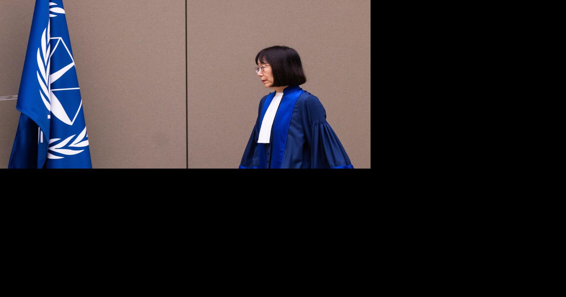 Sanctioned international court president says she asked Japan to help de-escalate tensions with US