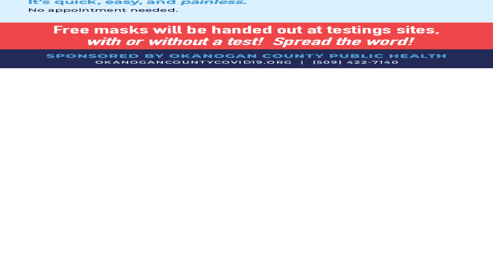 Okanogan County Free Random Testing Clinic Coming to Nespelem