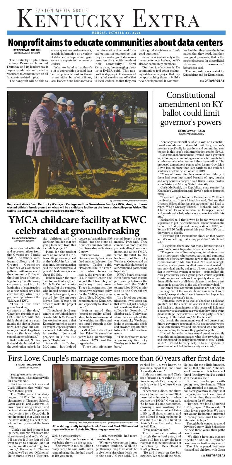 Febe Menu Page A01 | e-Edition | tribunecourier.com