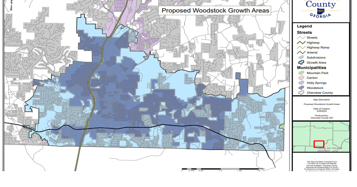 Cherokee County, Woodstock form growth boundary agreement Local News