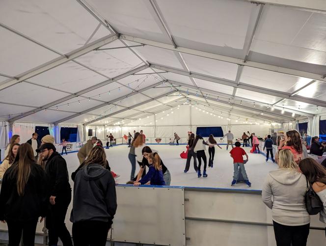 Ice skating at Rink on the River in Canton Lifestyle