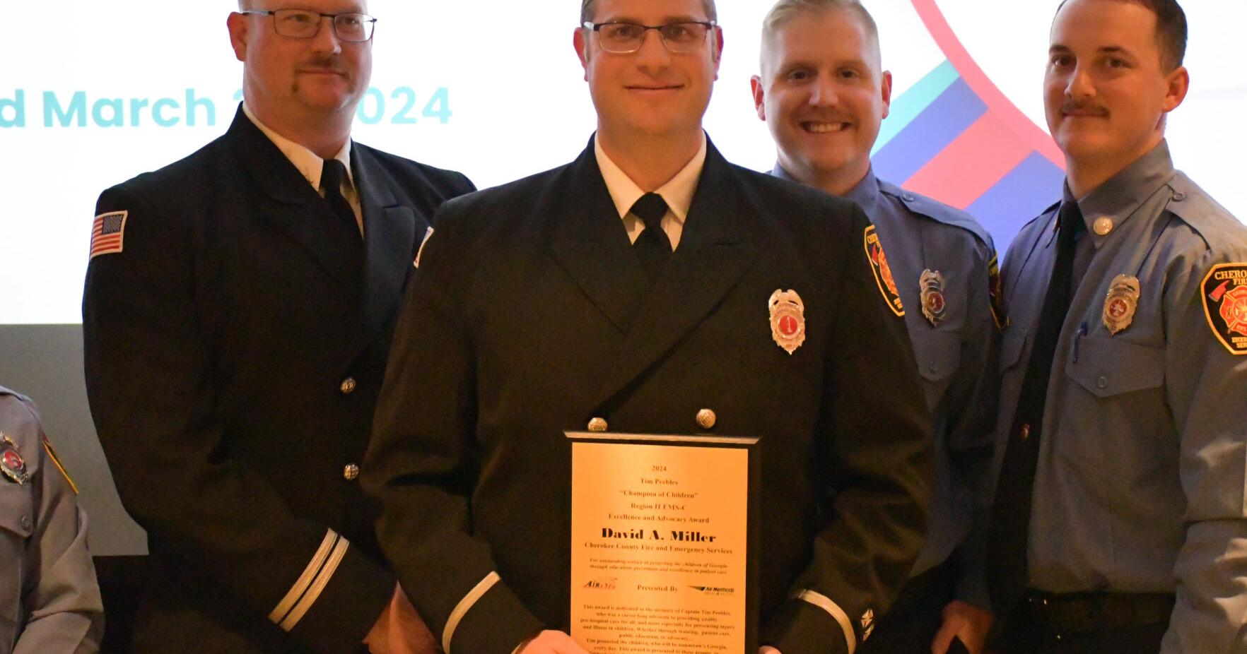 Cherokee Fire Lieutenant Recognized by Georgia Emergency Medical Services Association - Vimarsana News