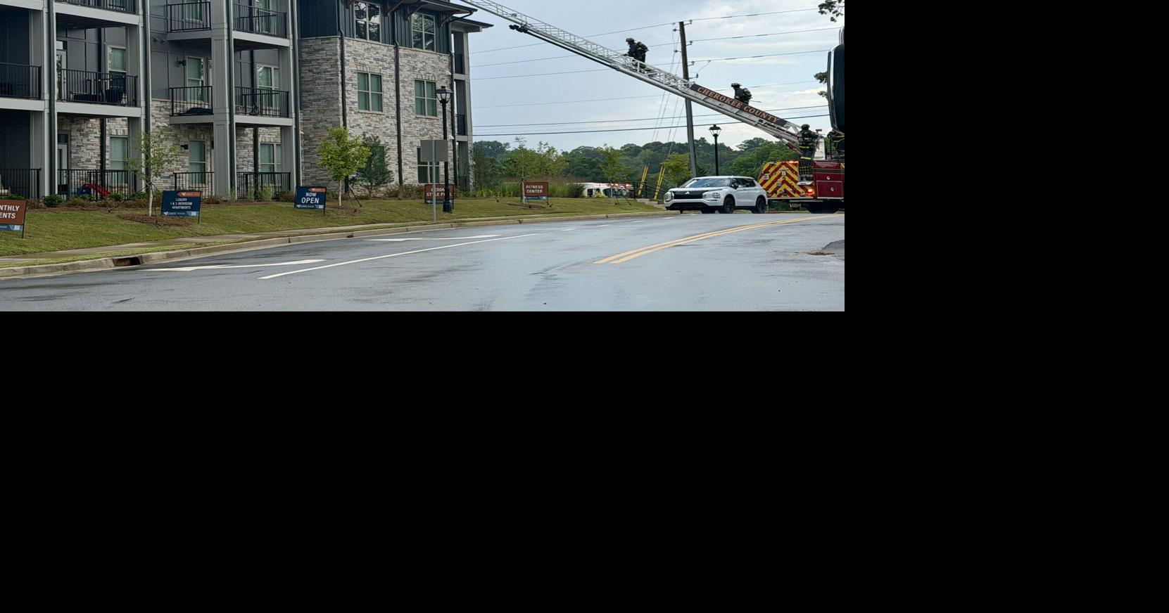 Lightning sparks fire at apartment complex in Canton