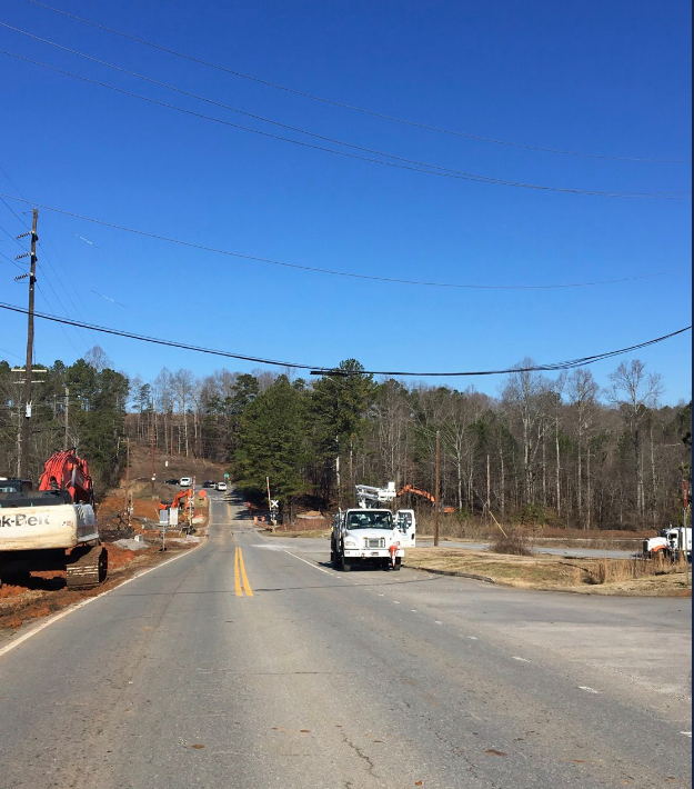 Detour on East Cherokee Drive, broken power pole Local News
