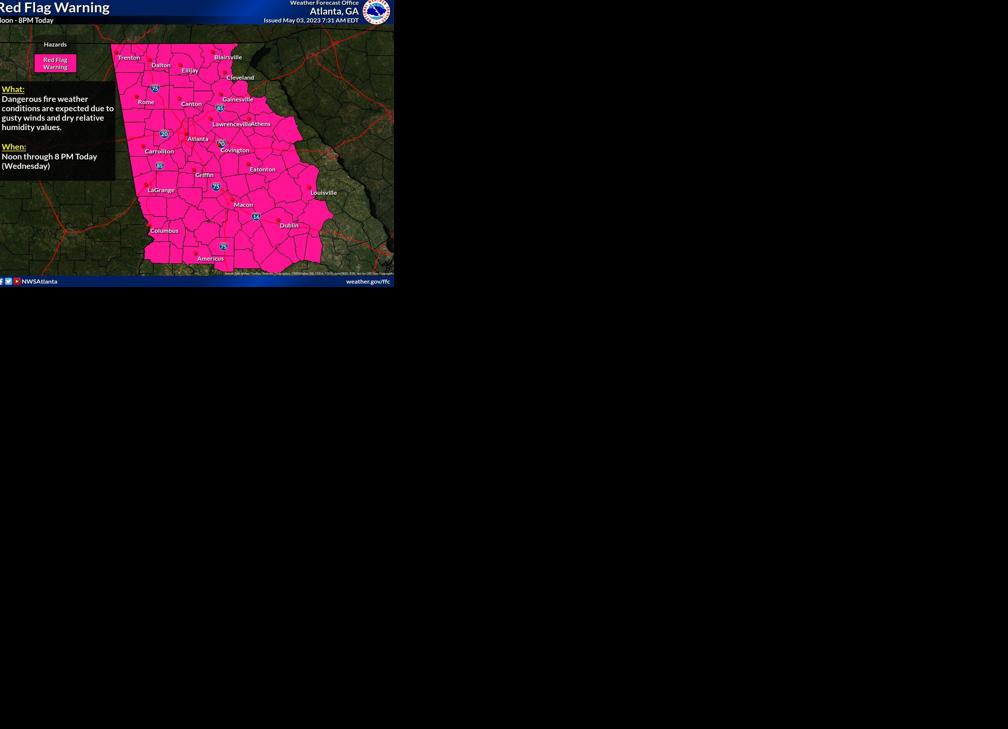 NWS: Georgia at elevated risk for fires Wednesday afternoon | Local ...