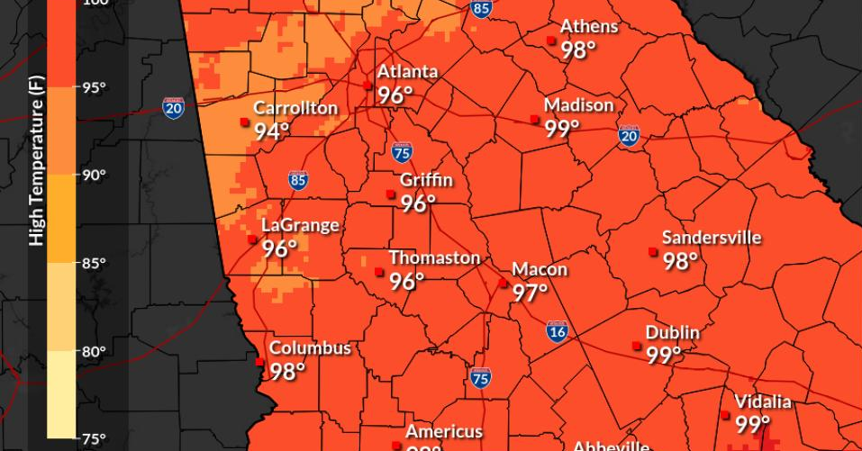 Heat advisory issued for Cherokee County and most of Georgia