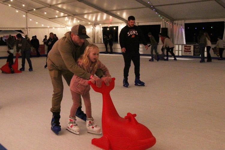 Ice skating at Rink on the River in Canton Lifestyle