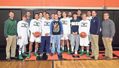 Creekview Players Coaches Present Check To Teacher Who Lost