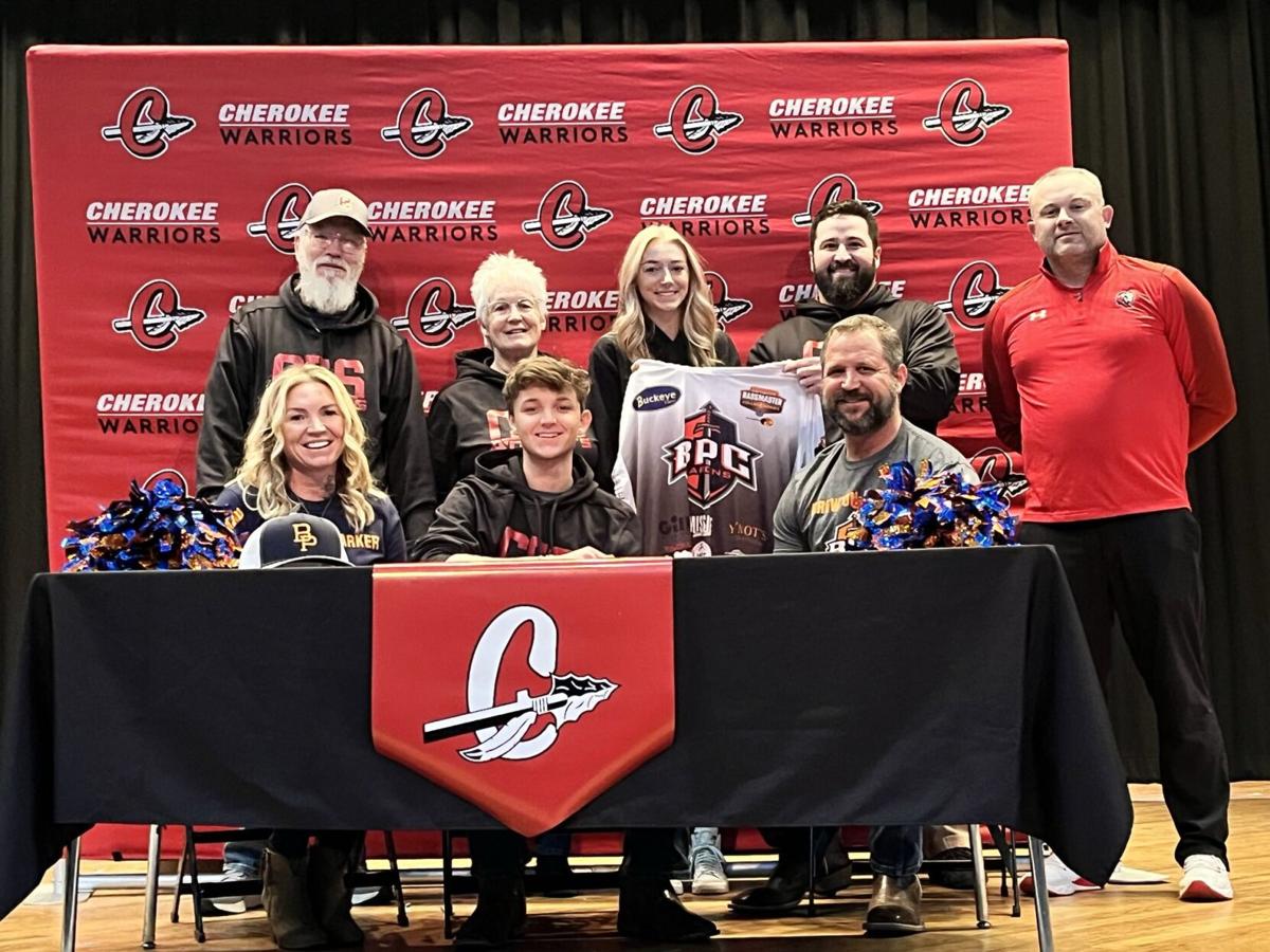 Cherokee’s Baldwin signs school’s first bass fishing scholarship