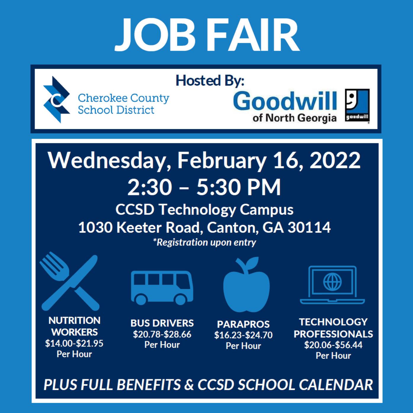 Cherokee Schools holding job fair for support staff | Local News |  tribuneledgernews.com