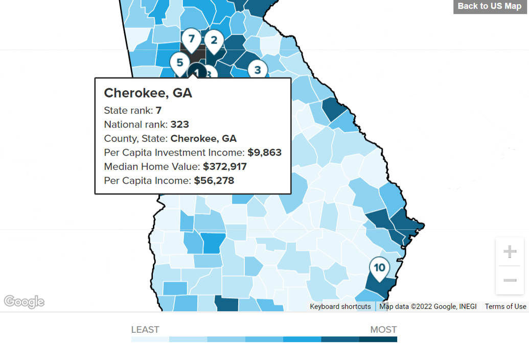 Cherokee among top 10 wealthiest counties in Local News