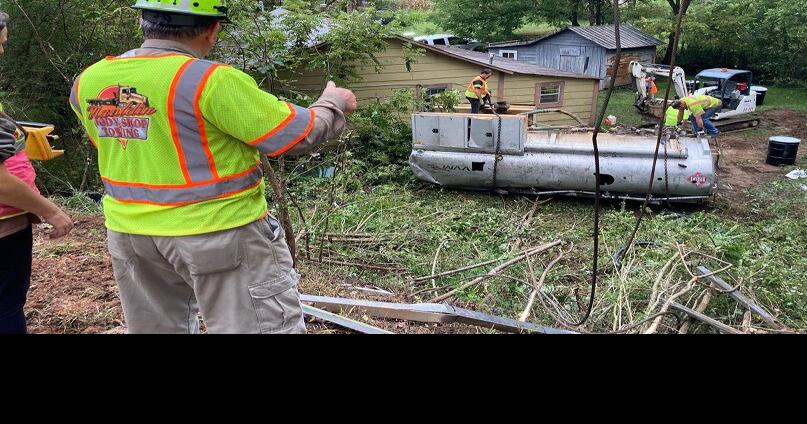 Tanker truck spills chemical, aviation fuel in rollover crash Sunday ...