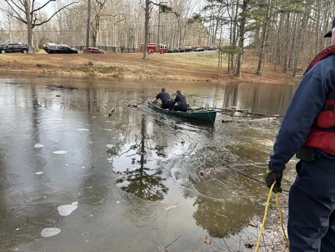 First responders rescue dog from icy pond in Cherokee County | Local ...