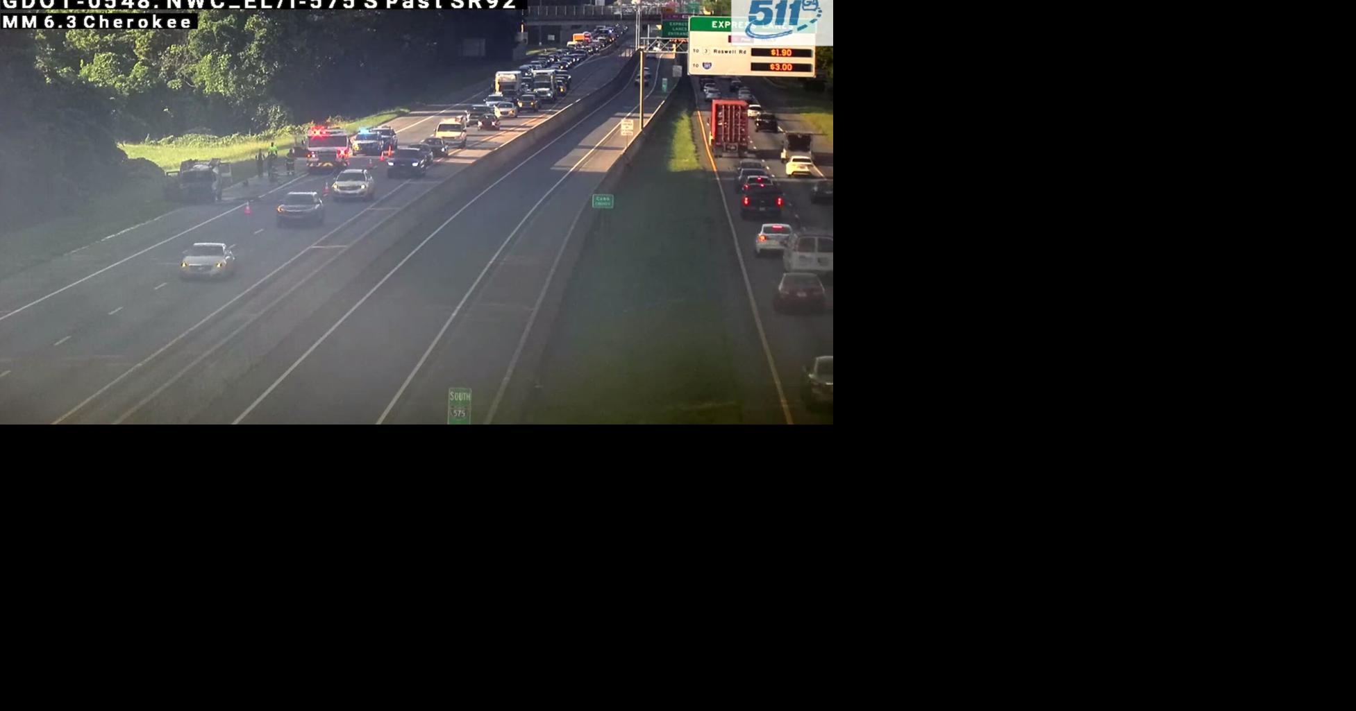 Here's why I-575 north was shut down in Cherokee County Friday | Local ...