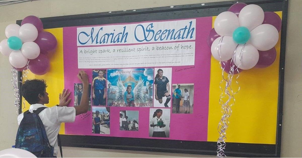 San Fernando East pays tribute to beloved Mariah
