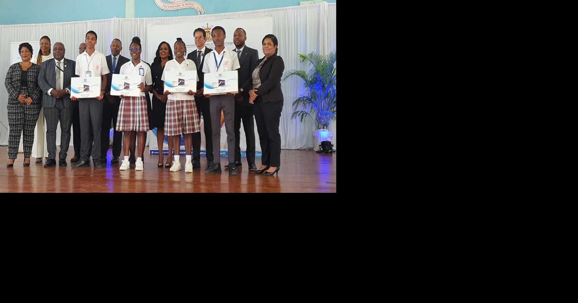 Tobago schools get laptops