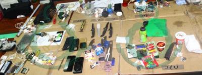 Contraband seized in prison