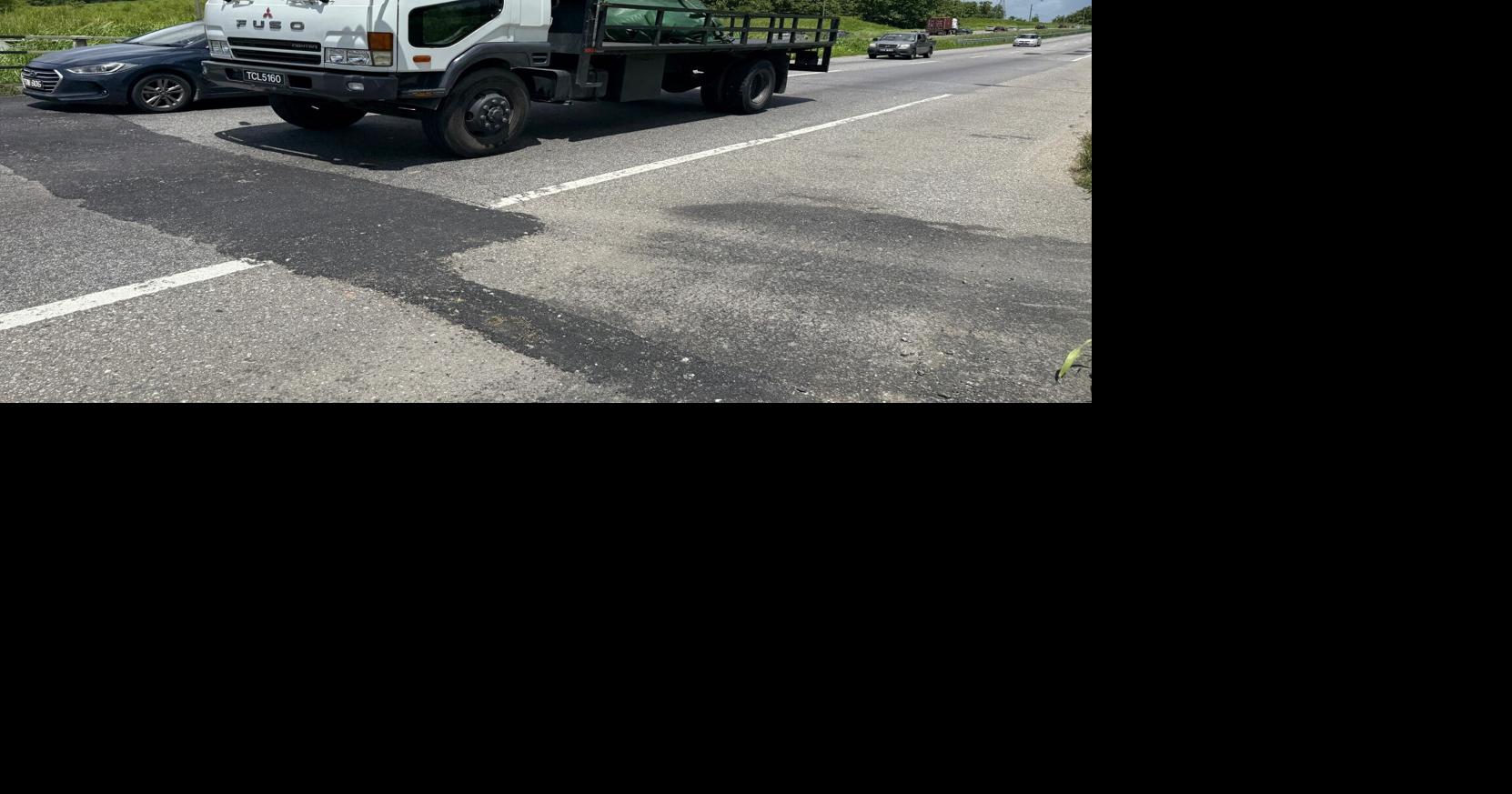 A highway hump has alarmed drivers