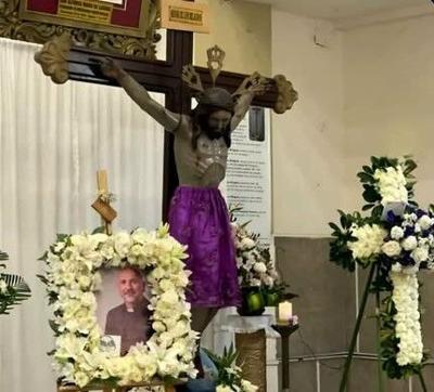 Catholic priest killed by falling crucifix