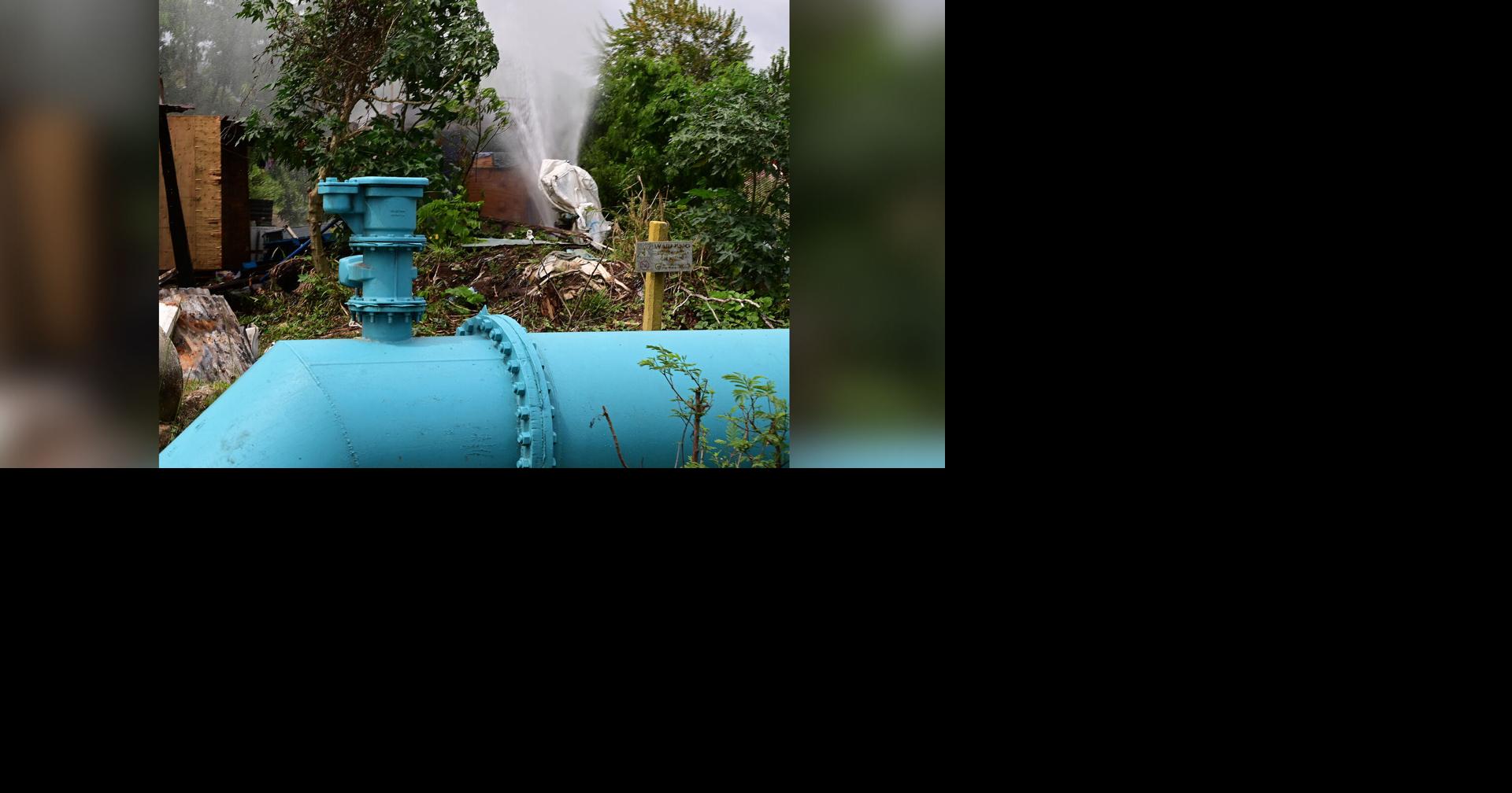 WASA repairing leak at Beetham