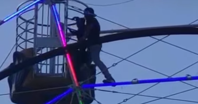 Hailed as hero after daring ferris wheel rescue at MovieTowne