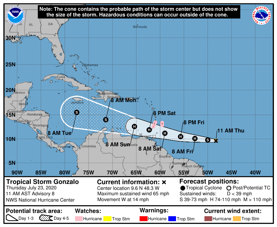 Tobago under Tropical Storm watch | News Extra | trinidadexpress.com